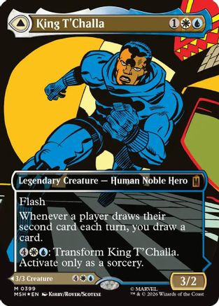 Image of King T'Challa (Borderless) (0399) (MSH-399) - Marvel Super Heroes Foil