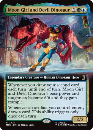 Image of Moon Girl and Devil Dinosaur (Extended Art) (MSH-421) - Marvel Super Heroes Foil