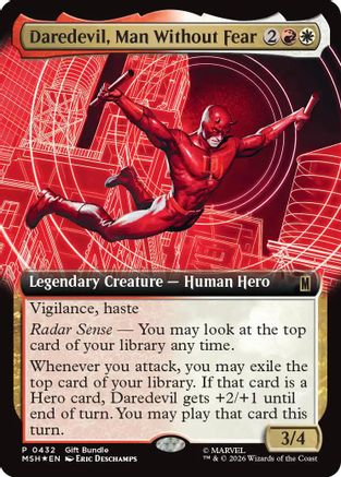 Image of Daredevil, Man Without Fear (Extended Art) (UMP-432) - Unique and Miscellaneous Promos Foil