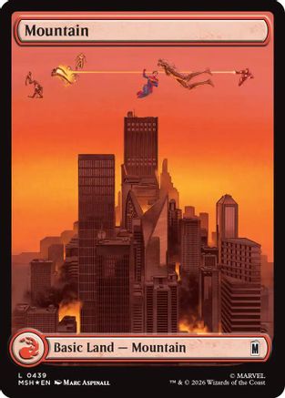 Image of Mountain (0439) (Surge Foil) (MSH-439) - Marvel Super Heroes Foil