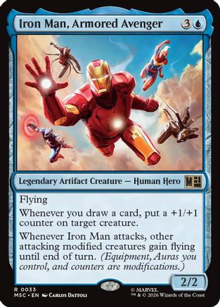 Image of Iron Man, Armored Avenger (MSC-033) - Commander: Marvel Super Heroes