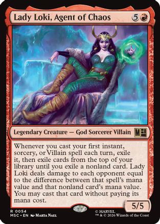 Image of Lady Loki, Agent of Chaos (MSC-054) - Commander: Marvel Super Heroes