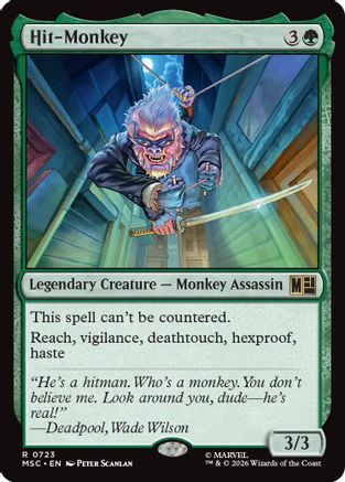 Image of Hit-Monkey (MSC-723) - Commander: Marvel Super Heroes Foil