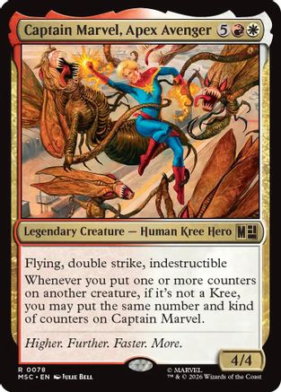Image of Captain Marvel, Apex Avenger (MSC-078) - Commander: Marvel Super Heroes