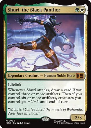 Image of Shuri, the Black Panther (MSC-095) - Commander: Marvel Super Heroes