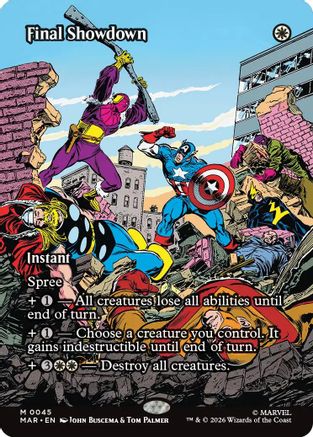 Image of Final Showdown (Borderless) (MAR-045) - Marvel Universe Eternal-Legal