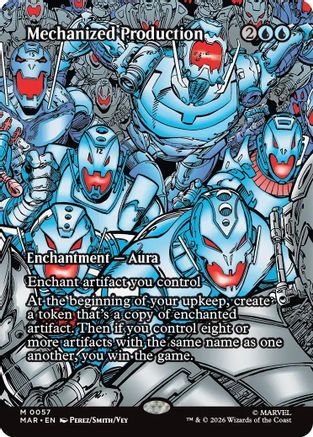 Image of Mechanized Production (Borderless) (MAR-057) - Marvel Universe Eternal-Legal