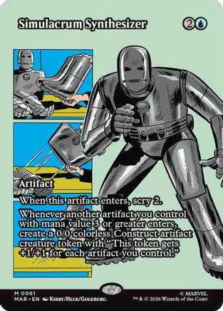 Image of Simulacrum Synthesizer (Borderless) (MAR-061) - Marvel Universe Eternal-Legal Foil