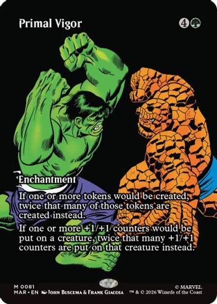 Image of Primal Vigor (Borderless) (MAR-081) - Marvel Universe Eternal-Legal Foil