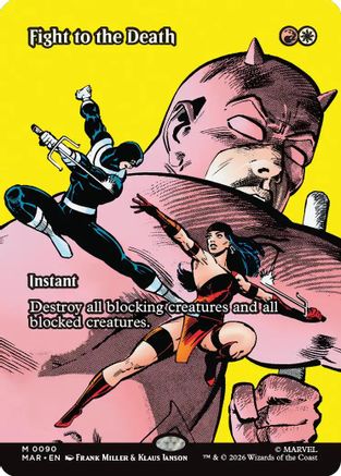 Image of Fight to the Death (Borderless) (MAR-090) - Marvel Universe Eternal-Legal
