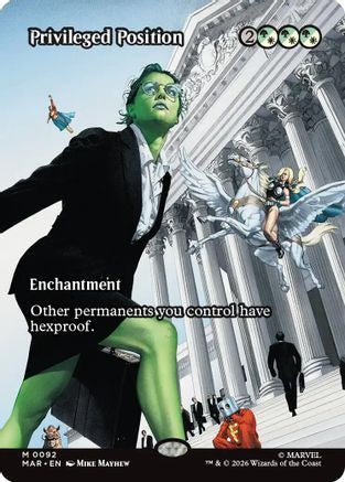 Image of Privileged Position (Borderless) (MAR-092) - Marvel Universe Eternal-Legal