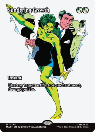 Image of Sundering Growth (Borderless) (MAR-095) - Marvel Universe Eternal-Legal Foil