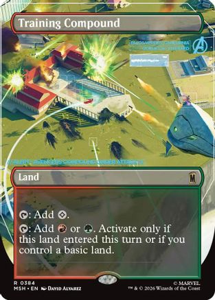 Image of Training Compound (Borderless) (MSH-384) - Marvel Super Heroes Foil