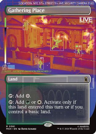 Image of Gathering Place (Borderless) (MSH-381) - Marvel Super Heroes