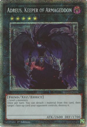 Image of Adreus, Keeper of Armageddon (Starlight Rare) (BLGG-EN096) - Battles of Legend: Glorious Gallery 1st Edition