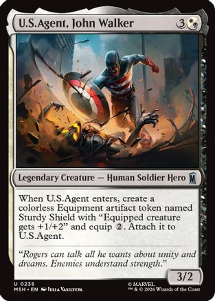 Image of U.S.Agent, John Walker (MSH-236) - Marvel Super Heroes