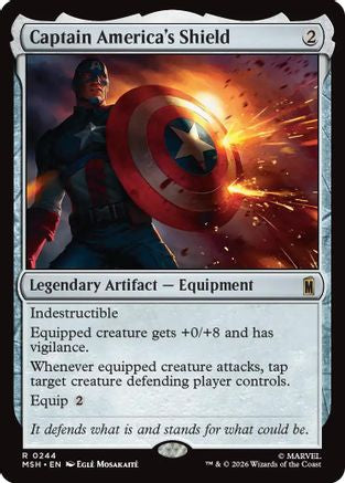 Image of Captain America's Shield (MSH-244) - Marvel Super Heroes Foil
