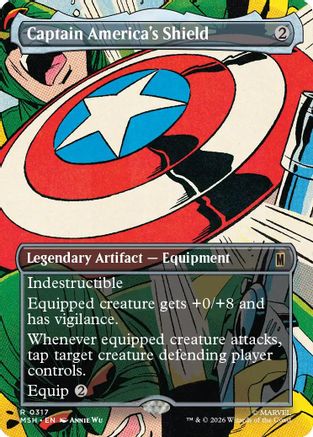 Image of Captain America's Shield (Borderless) (0317) (MSH-317) - Marvel Super Heroes