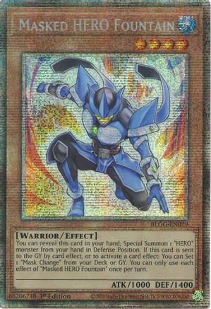 Image of Masked HERO Fountain (Starlight Rare) (BLGG-EN029) - Battles of Legend: Glorious Gallery 1st Edition