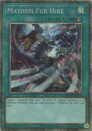Image of Mayhem Fur Hire (Starlight Rare) (BLGG-EN116) - Battles of Legend: Glorious Gallery 1st Edition