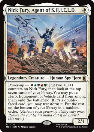 Image of Nick Fury, Agent of S.H.I.E.L.D. (MSH-025) - Marvel Super Heroes Foil