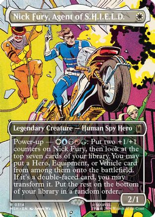 Image of Nick Fury, Agent of S.H.I.E.L.D. (Borderless) (MSH-314) - Marvel Super Heroes Foil