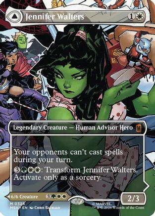 Image of Jennifer Walters (Borderless) (0328) (MSH-328) - Marvel Super Heroes Foil