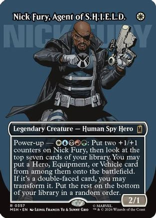 Image of Nick Fury, Agent of S.H.I.E.L.D. (Borderless) (0357) (MSH-357) - Marvel Super Heroes Foil