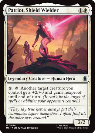 Image of Patriot, Shield Wielder (Surge Foil) (MSH-444) - Marvel Super Heroes Foil