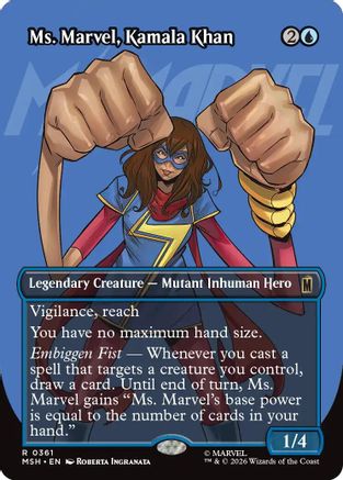 Image of Ms. Marvel, Kamala Khan (Borderless) (MSH-361) - Marvel Super Heroes