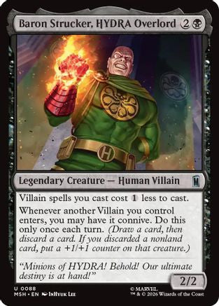 Image of Baron Strucker, HYDRA Overlord (MSH-088) - Marvel Super Heroes