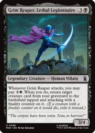 Image of Grim Reaper, Lethal Legionnaire (MSH-098) - Marvel Super Heroes