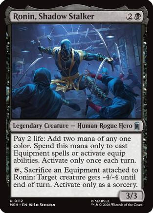 Image of Ronin, Shadow Stalker (MSH-112) - Marvel Super Heroes Foil