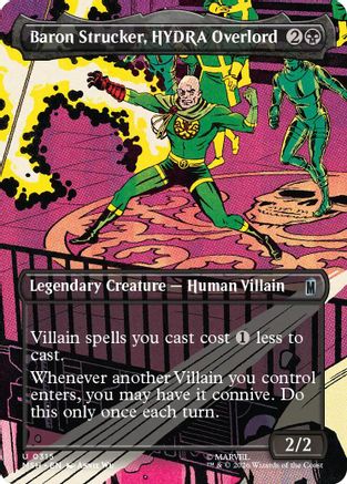 Image of Baron Strucker, HYDRA Overlord (Borderless) (0315) (MSH-315) - Marvel Super Heroes Foil