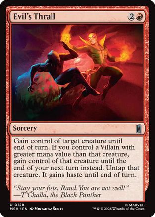 Image of Evil's Thrall (MSH-128) - Marvel Super Heroes Foil