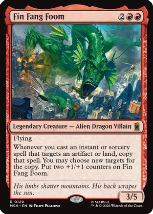 Image of Fin Fang Foom (MSH-129) - Marvel Super Heroes Foil