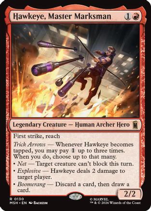 Image of Hawkeye, Master Marksman (MSH-130) - Marvel Super Heroes Foil