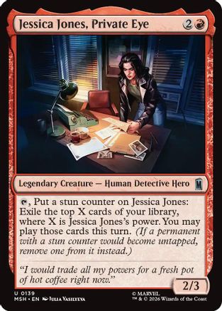 Image of Jessica Jones, Private Eye (MSH-139) - Marvel Super Heroes Foil