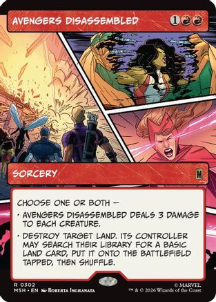 Image of Avengers Disassembled (Borderless) (MSH-302) - Marvel Super Heroes Foil