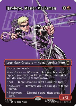 Image of Hawkeye, Master Marksman (Borderless) (MSH-367) - Marvel Super Heroes