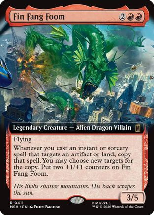 Image of Fin Fang Foom (Extended Art) (MSH-411) - Marvel Super Heroes