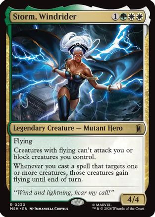 Image of Storm, Windrider (MSH-230) - Marvel Super Heroes Foil