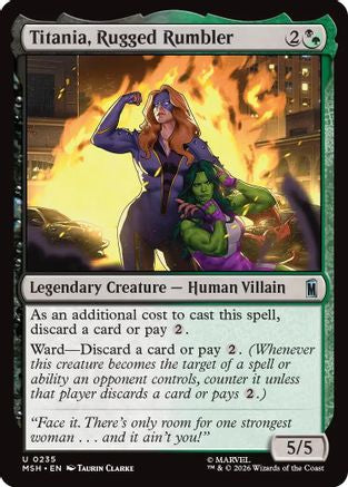 Image of Titania, Rugged Rumbler (MSH-235) - Marvel Super Heroes Foil
