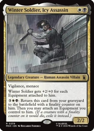 Image of Winter Soldier, Icy Assassin (MSH-239) - Marvel Super Heroes Foil