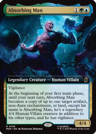 Image of Absorbing Man (Extended Art) (MSH-416) - Marvel Super Heroes Foil