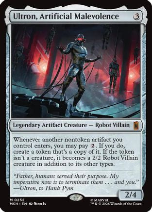 Image of Ultron, Artificial Malevolence (MSH-252) - Marvel Super Heroes Foil