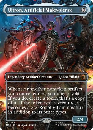 Image of Ultron, Artificial Malevolence (Borderless) (0344) (MSH-344) - Marvel Super Heroes