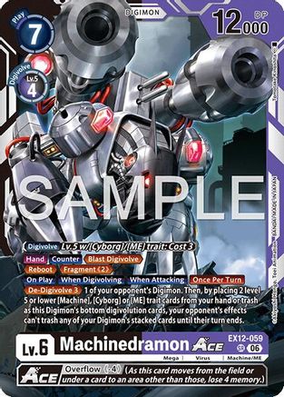 Image of Machinedramon ACE (EX12-059) - Digital World Shambala Foil