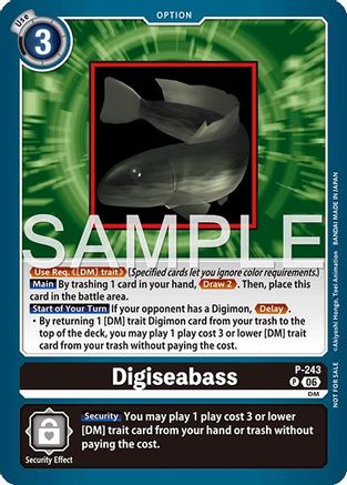 Image of Digiseabass (Official Store Tournament 2026 Vol. 3 Participant) (P-243) - Digimon Promotion Cards
