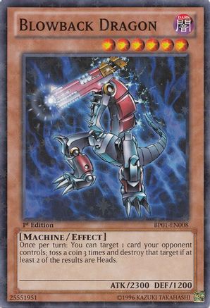 Image of Blowback Dragon [BP01-EN008] Starfoil Rare